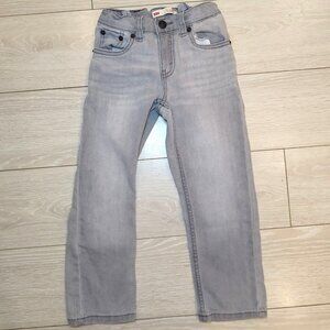 Levi's Boys' 511 Slim Jeans - Size 5 - Light Gray, Stretch Denim